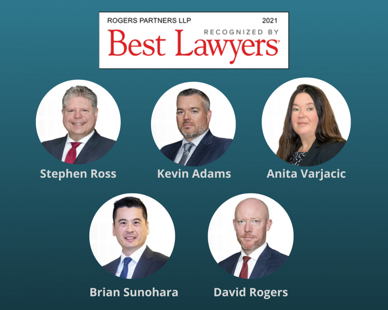 Multiple Lawyers from Rogers Partners in The Best Lawyers in Canada