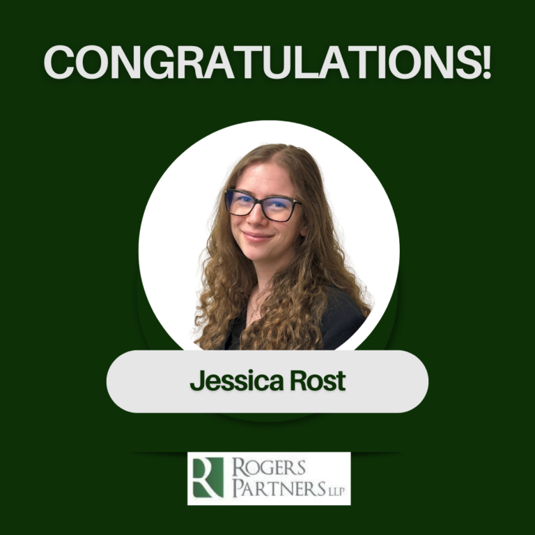 Congratulations to Jessica Rost! - Rogers Partners LLP